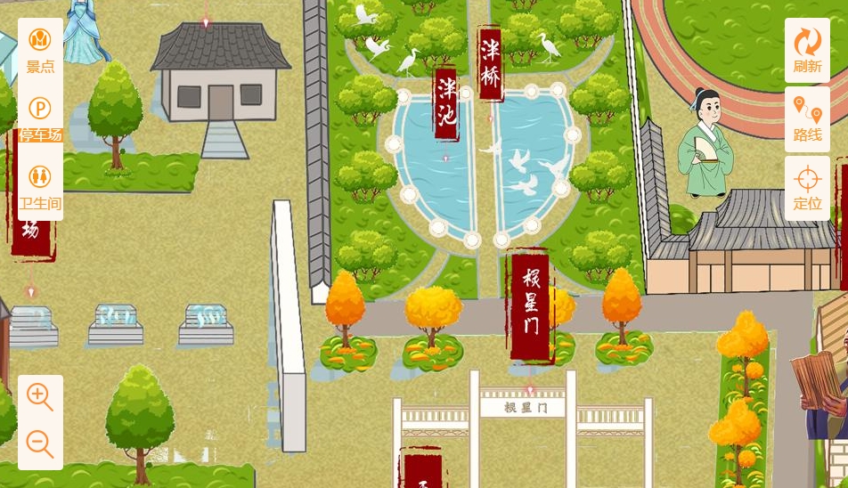 洪洞手绘地图景区语音讲解导览系统：智慧景区建设的基石