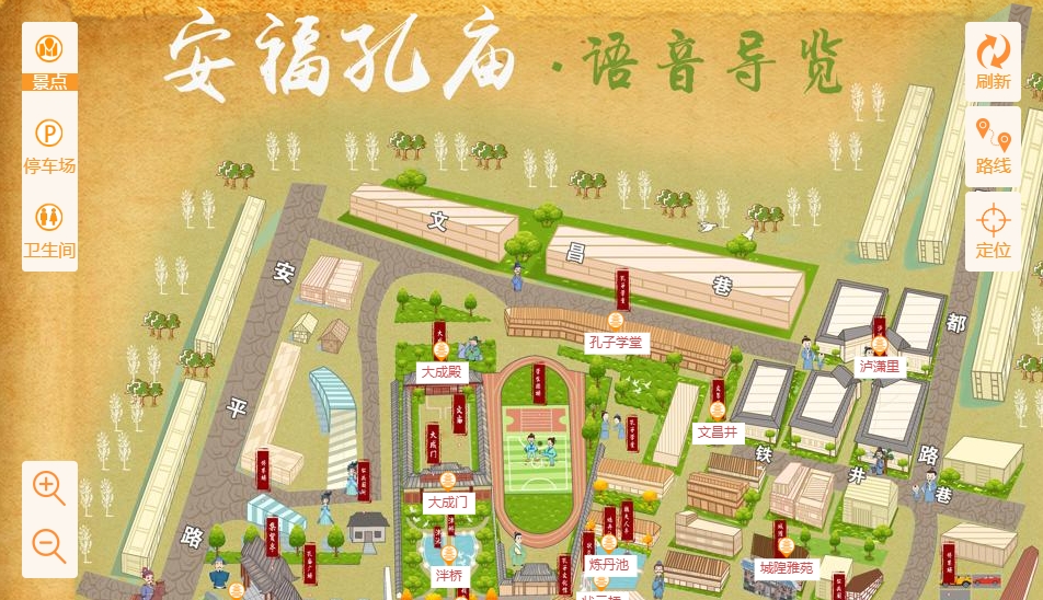 洪洞手绘地图：智慧景区智能化服务的延伸
